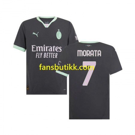 Fotballdrakt AC Milan Morata 7 Tredjetrøye 2024-2025 Kortermet